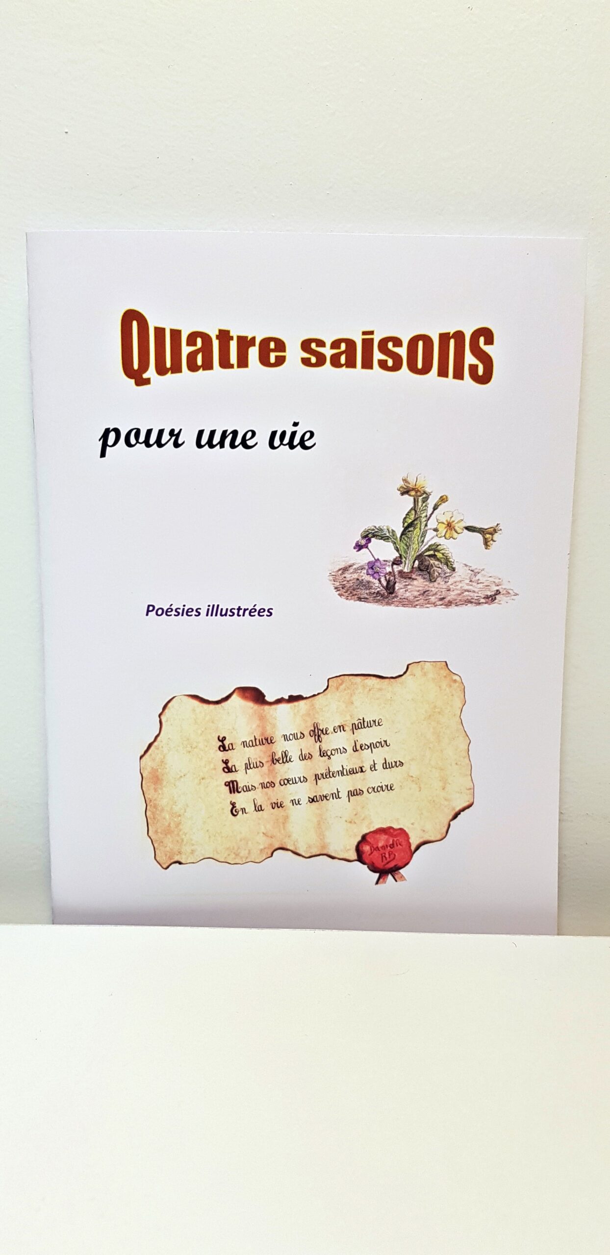 Livre de poésie Quatre saison pour un vie - Office de Tourisme  Gevrey-Chambertin Nuits-Saint-Georges