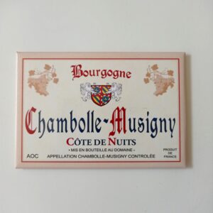 Wine label magnet Chambolle-Musigny